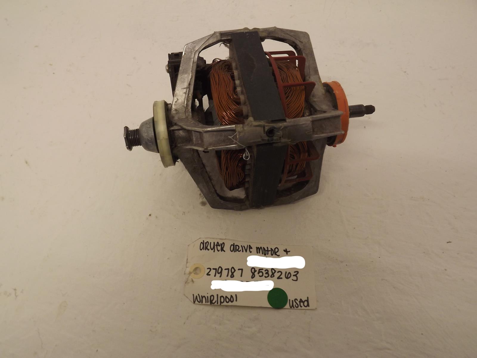 Whirlpool Dryer 279787 8538263 Drive Motor Used Whirlpool Dryer 279787 8538263 Drive Motor Used